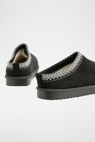Mules fourrées - Noir