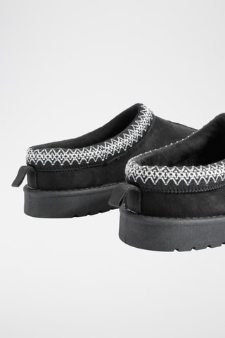 Mules fourrées - Noir
