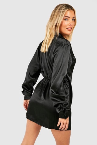 Robe portefeuille - Noir