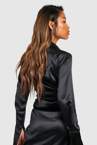 Robe portefeuille - Noir