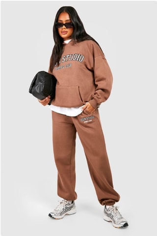 Sweat oversize et pantalon - Marron