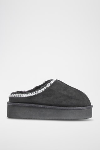 Mules fourrées - Noir