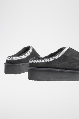 Mules fourrées - Noir