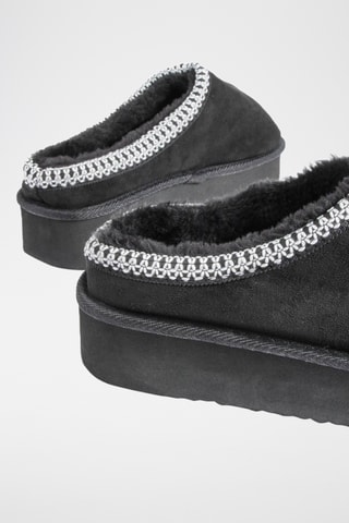 Mules fourrées - Noir