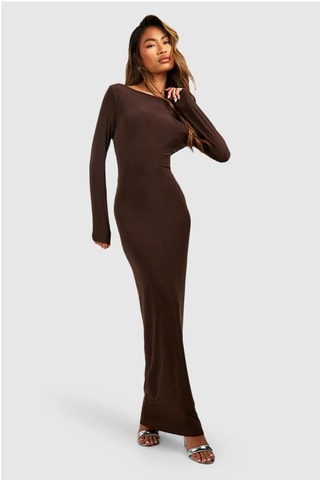 Robe longue - Marron