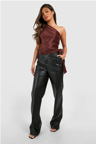 Top asymétrique - Marron