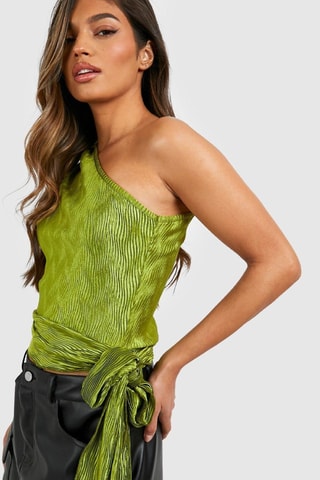 Top asymétrique - Vert olive