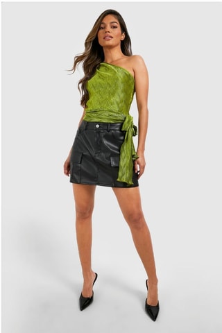 Top asymétrique - Vert olive