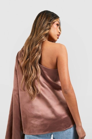 Top asymétrique - Marron