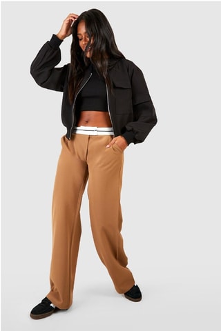 Pantalon wide legs - Camel