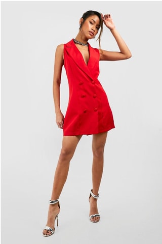 Robe chemise - Rouge