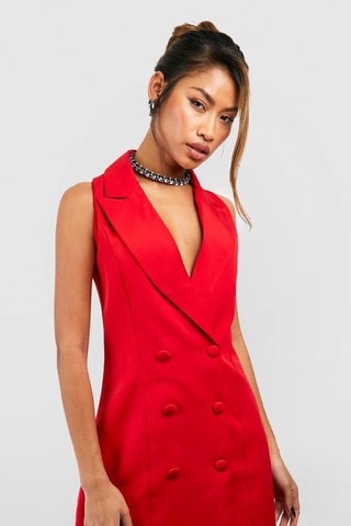 Robe chemise - Rouge