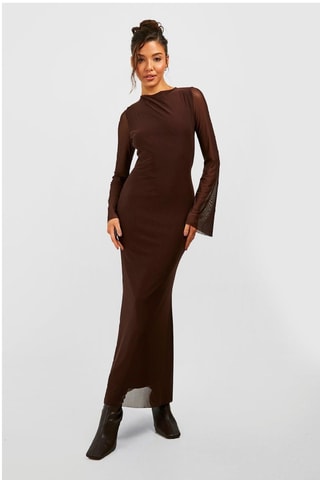 Robe longue - Marron