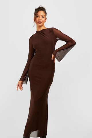 Robe longue - Marron