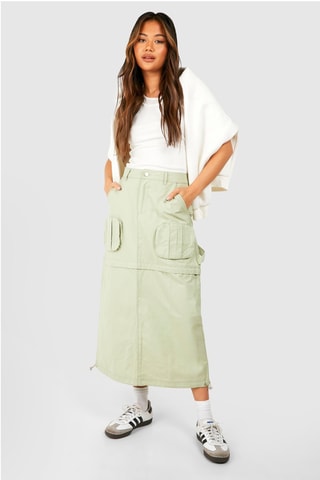 Jupe midi - Vert