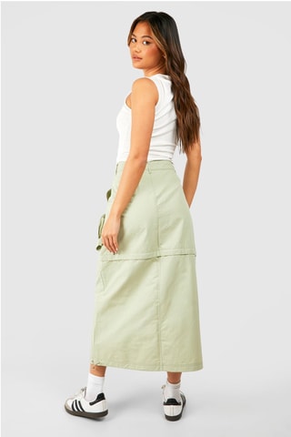 Jupe midi - Vert