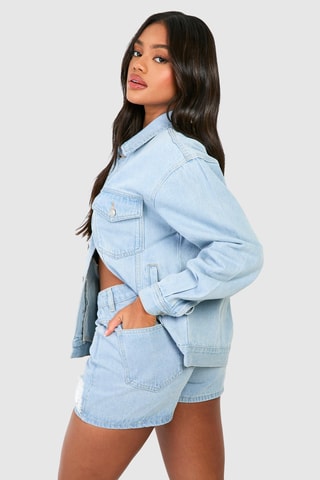 Short en jean - Bleu
