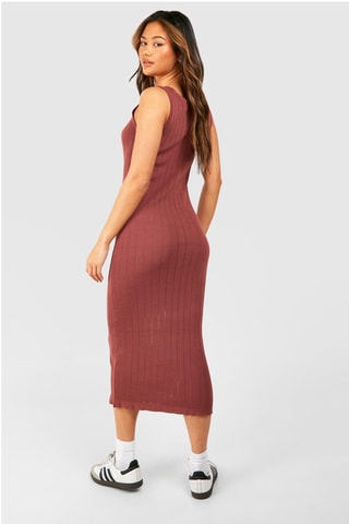 Robe midi - Vieux rose