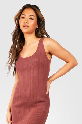 Robe midi - Vieux rose