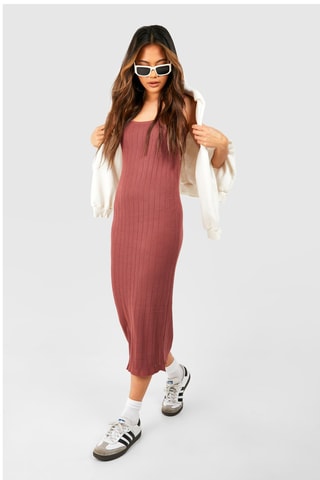 Robe midi - Vieux rose