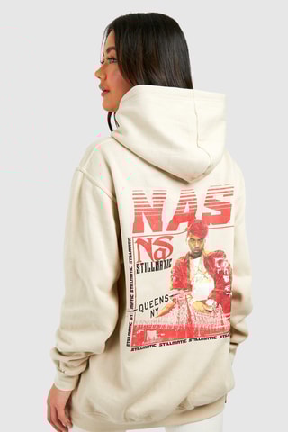Sweat oversize Nas Stillmatic - écru