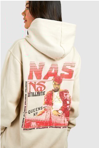 Sweat oversize Nas Stillmatic - écru