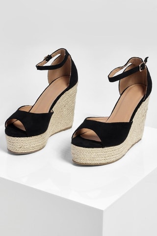 Espadrilles compensées - Noir