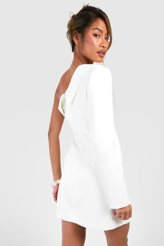 Robe asymétrique - Blanc
