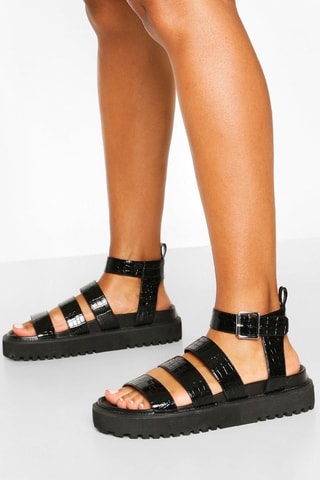 Sandales plateformes - Noir