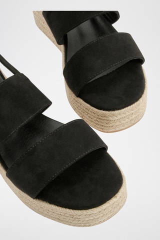 Sandales compensées - Noir