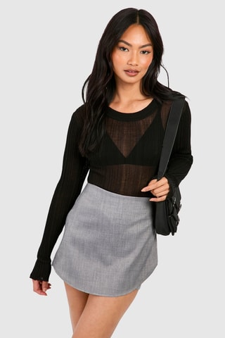 Jupe-short - Gris