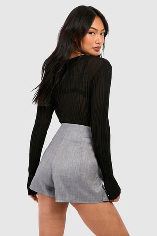 Jupe-short - Gris