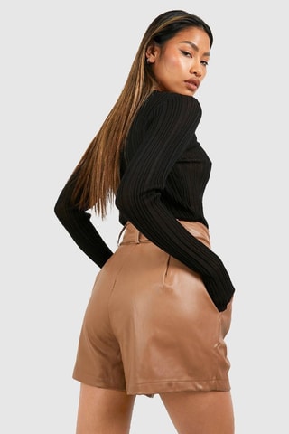 Short tatille haute - Camel