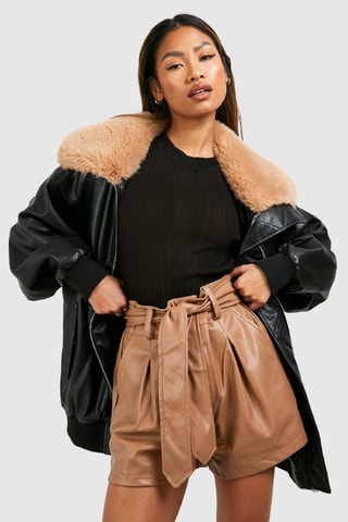 Short tatille haute - Camel