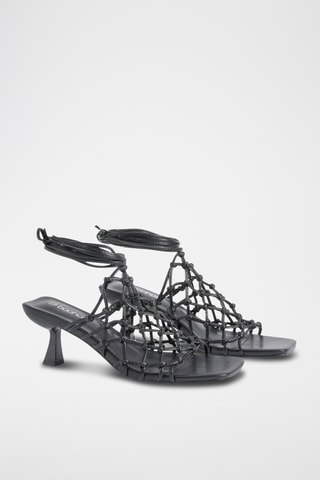 Sandales à talons - Noir