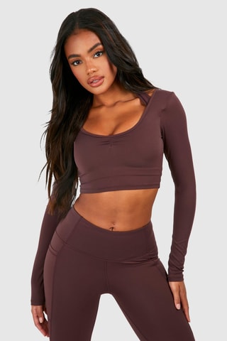 Crop top - Marron