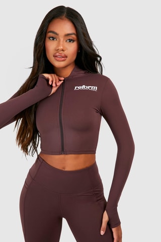 Veste à capuche - Marron