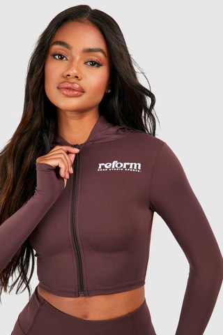 Veste à capuche - Marron