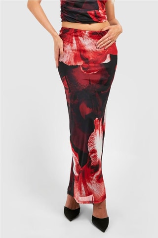 Jupe longue - Rouge