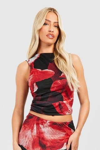 Top - Noir et rouge