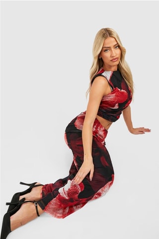 Top - Noir et rouge