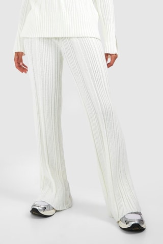 Pantalon wide legs - Ecru