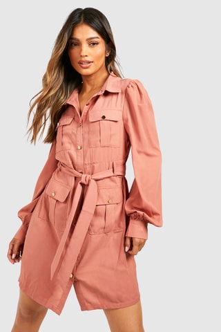 Robe chemise - Rose