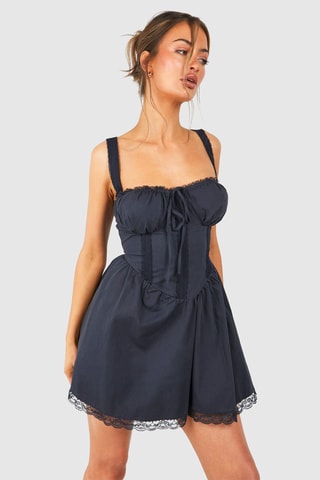 Robe patineuse - Bleu marine