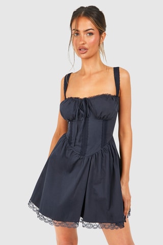 Robe patineuse - Bleu marine