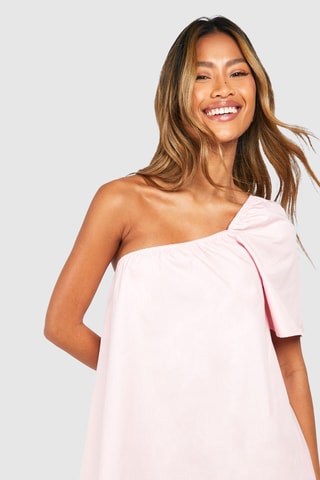Robe asymétrique - Rose
