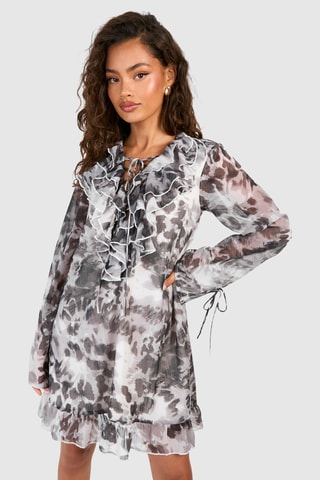 Robe droite - Gris