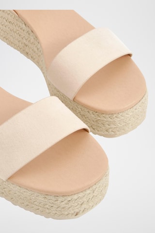 Sandales compensées - Nude