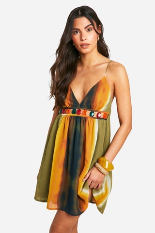 Robe droite - Vert olive