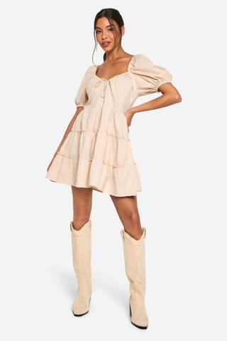 Robe patineuse - Beige